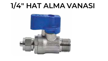 1/4 Metal Hat Alma Vanası