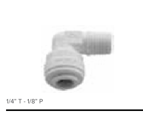 Check Valve Quick  1/4” T - 1/8” P